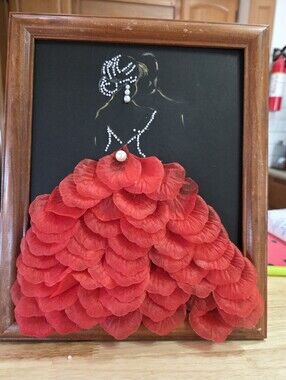 LADY IN RED Hand Crafted